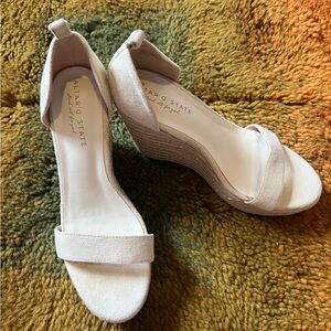 Altar'd State Women's Tan Wedge Shoes